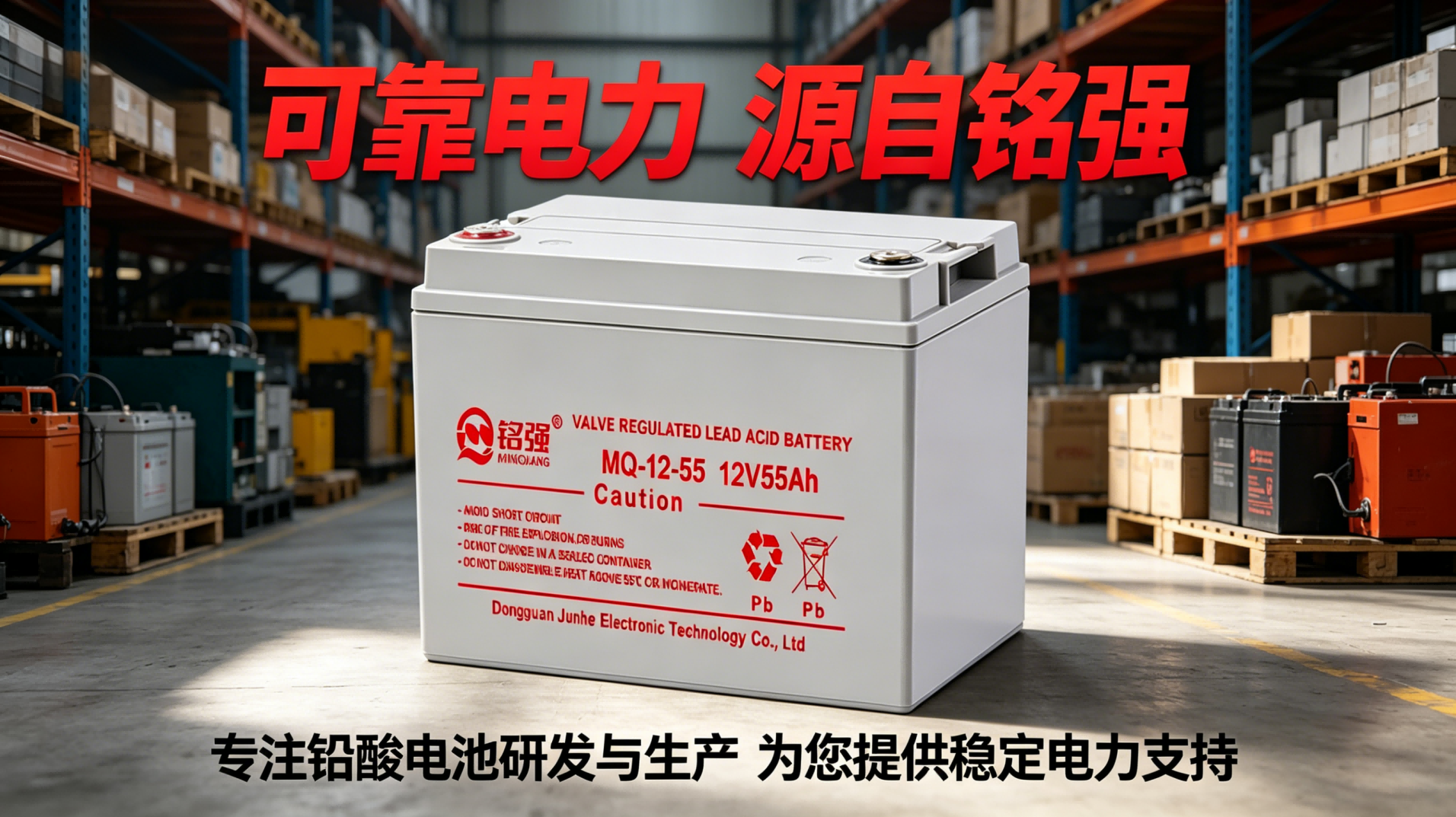12V55Ah energy storage lead-acid battery for daily use