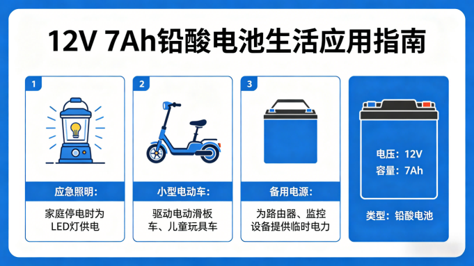 12V 7Ah 铅酸电池的应用
