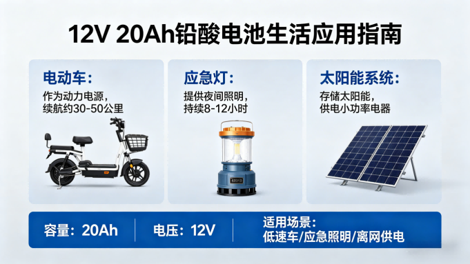 12V 20Ah 铅酸电池的应用