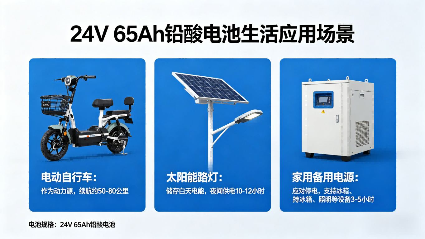 24V 65Ah 铅酸电池的应用