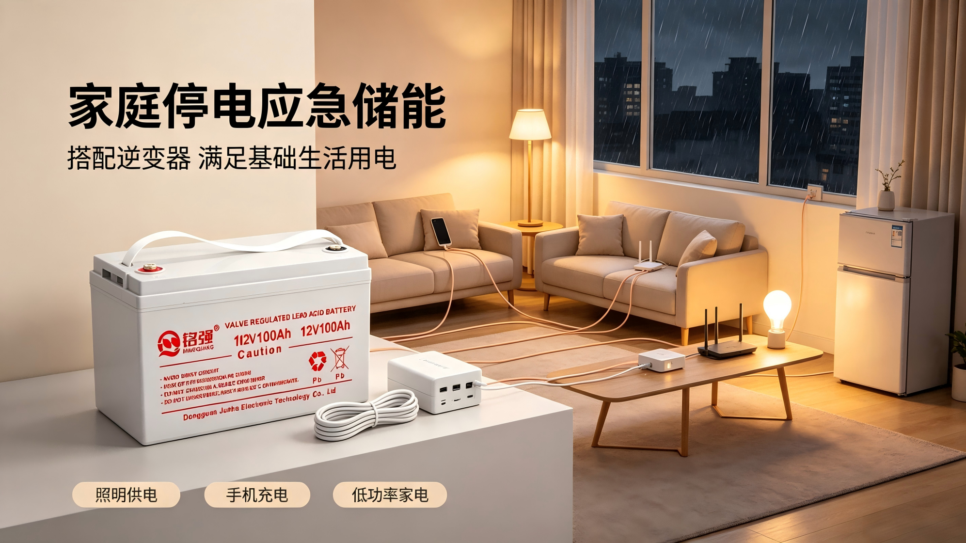 Household Power Outage Emergency Energy Storage